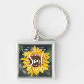 Psalm 42:1 Als die Hirschblume Sonnenblume Christl Schlüsselanhänger (Vorne)