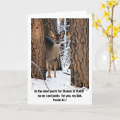 Psalm 42.1 Genusskarte Karte (Gelbe Blume)