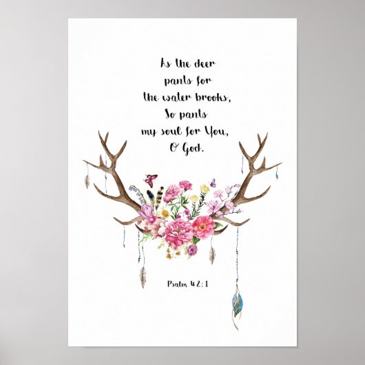 Psalm 42:1 poster (Vorne)