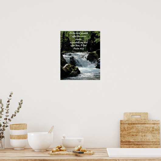 Psalm 42:1 Poster (Küche)
