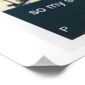 Psalm 42:1 Sonnenuntergang Poster (Ecke)