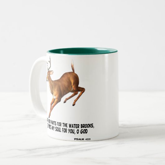 Psalm 42:1 Tasse (Vorderseite Links)