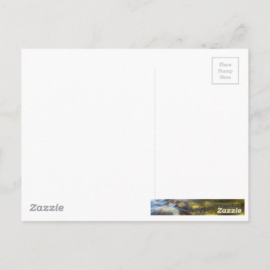 Psalm 42:1 und Hirsch Postkarte (Rückseite)