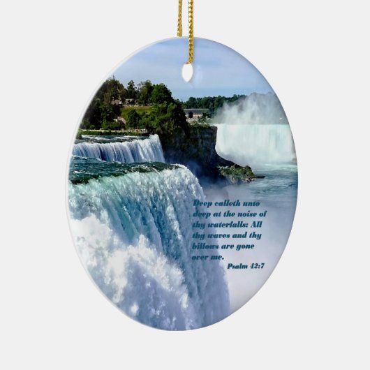 Psalm 42:7 keramik ornament (Rechts)