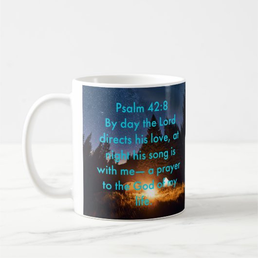 Psalm 42:8 Klassische Tasse (Links)