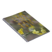Psalm 43:3 Gelbe Wildblumen Notebook Notizblock (Rechte Seite)