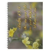 Psalm 43:3 Gelbe Wildblumen Notebook Notizblock (Vorderseite)