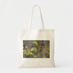 Psalm 43:3 Gelbe Wildblumen Tragetasche
