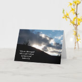 Psalm 43:5 Scripture Sunset Greeting Card (Leere) Karte (Gelbe Blume)