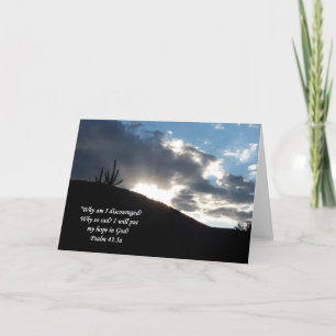 Psalm 43:5 Scripture Sunset Greeting Card (Leere) Karte