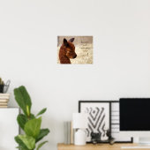 Psalm 46:10 Alpaca-Poster Poster (Heimbüro)