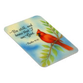 Psalm 46:10 Be Still Red Cardinal Scripture Nature Magnet (Rechte Seite)
