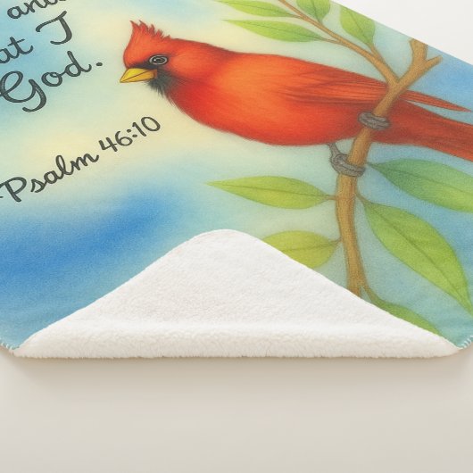 Psalm 46:10 Be Still Red Cardinal Scripture Nature Sherpadecke (3/4)