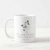Psalm 46:10, Bibel Verse Print, Sei still, Tasse (Links)