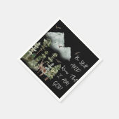 Psalm 46:10 Bibel Verse WATERCOLOR Woodland Serviette (Ecke)