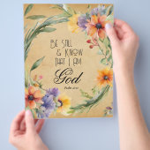 Psalm 46:10 Bibelvers Flyer (Hand)