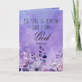 Psalm 46:10 Bibelvers Karte (Vorderseite)