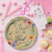 Psalm 46:10 Bibelvers Pappteller (Party)