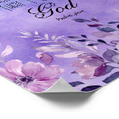 Psalm 46:10 Bibelvers Poster (Ecke)
