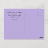 Psalm 46:10 Bibelvers Postkarte (Rückseite)