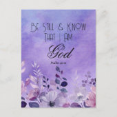 Psalm 46:10 Bibelvers Postkarte (Vorderseite)
