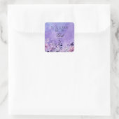 Psalm 46:10 Bibelvers Quadratischer Aufkleber (Tasche)