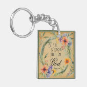 Psalm 46:10 Bibelverse Schlüsselanhänger (Vorderseite links)