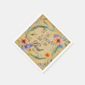 Psalm 46:10 Bibelverse Serviette (Ecke)