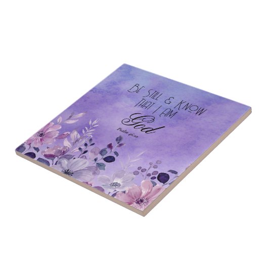 Psalm 46:10 Bible Verse Fliese (Seite)