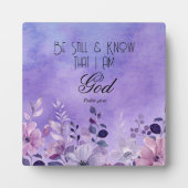 Psalm 46:10 Bible Verse Fotoplatte (Vorderseite)