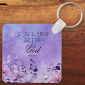 Psalm 46:10 Bible Verse Schlüsselanhänger (Rückseite)