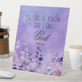 Psalm 46:10 Bible Verse Sockelschild (In Situ)