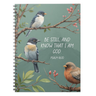 Psalm 46:10 Christliche Bibelvers Bild Notizblock