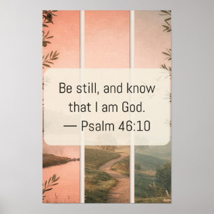 Psalm 46 10 Christlicher Glaubens Text Kunst Kunst Poster