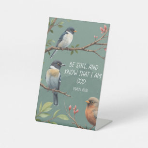 Psalm 46,10 Christliches Bibelvers Bild Sockelschild