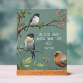 Psalm 46:10 Christliches Bibelverse-Bild Acrylschild (Neutral)