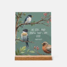 Psalm 46:10 Christliches Bibelverse-Bild Acrylschild