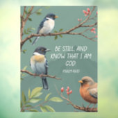 Psalm 46:10 Christliches Bibelverse-Bild Fensteraufkleber (Blatt 3)