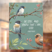 Psalm 46:10 Christliches Bibelverse-Bild Fensteraufkleber (Blatt 2)