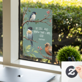 Psalm 46:10 Christliches Bibelverse-Bild Fensteraufkleber