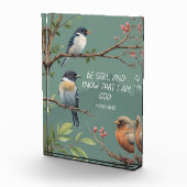 Psalm 46:10 Christliches Bibelverse-Bild Fotoblock (Rechts)