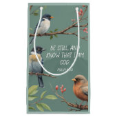 Psalm 46:10 Christliches Bibelverse-Bild Kleine Geschenktüte (Vorderseite)