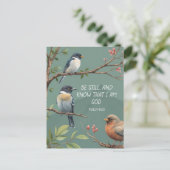 Psalm 46:10 Christliches Bibelverse-Bild Postkarte (Stehend Vorderseite)