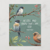 Psalm 46:10 Christliches Bibelverse-Bild Postkarte (Vorderseite)