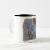 PSALM 46:10 - Coffee Mug Zweifarbige Tasse (Vorderseite Links)