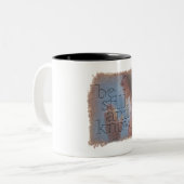 PSALM 46:10 - Coffee Mug Zweifarbige Tasse (Vorderseite Links)