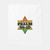 Psalm 46-10 - Fleece Blanket (Vorderseite)