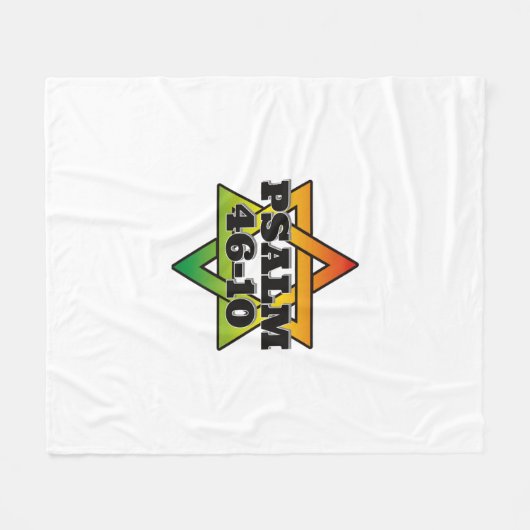 Psalm 46-10 - Fleece Blanket (Vorderseite (Horizontal))