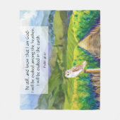 Psalm 46:10 fleecedecke (Vorderseite)