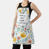 Psalm 46:10 Floral Apron Schürze (InSitu)